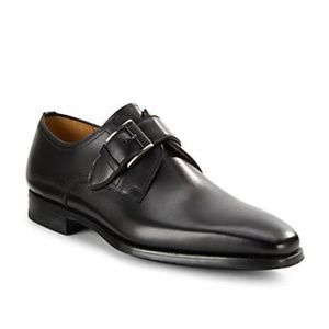 Magnanni Monk-Strap Leather Dress Shoe NEW Size 9